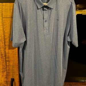 Men's Heather Slate Blue Polo Shirt - Lightweight Performance